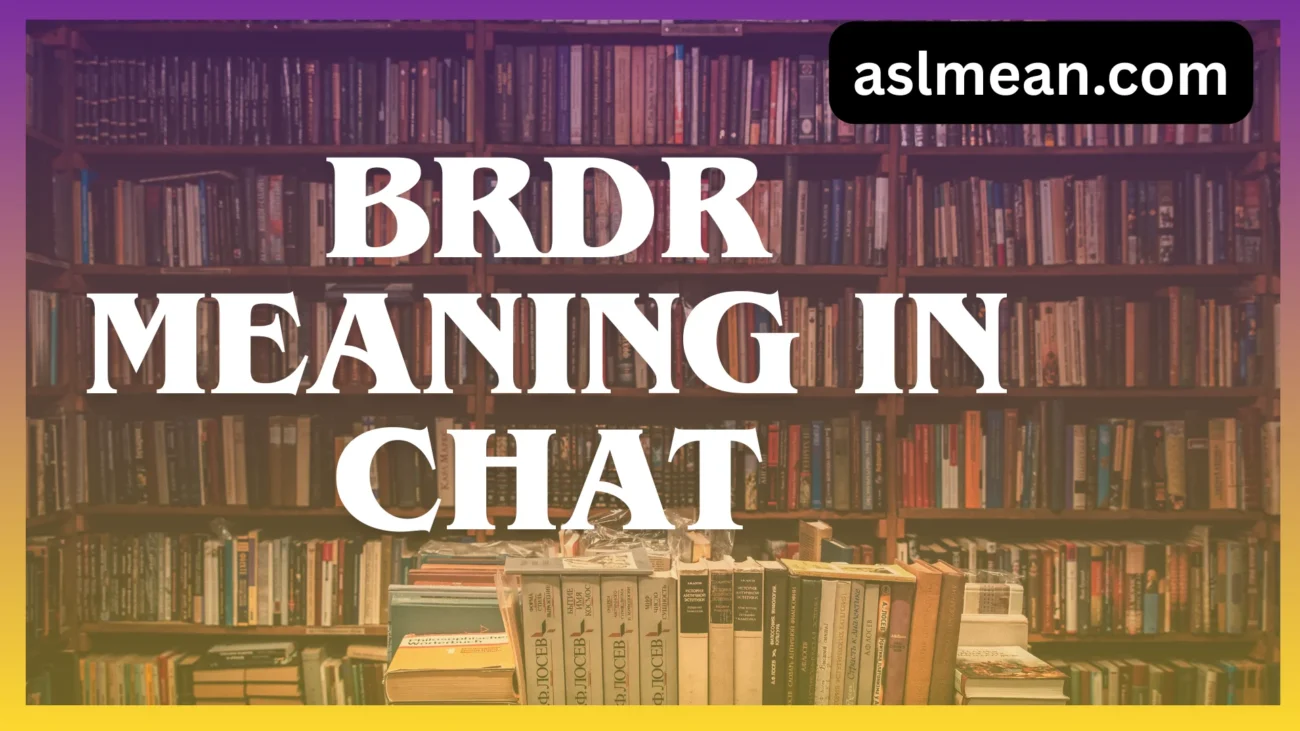 brdr meaning in chat