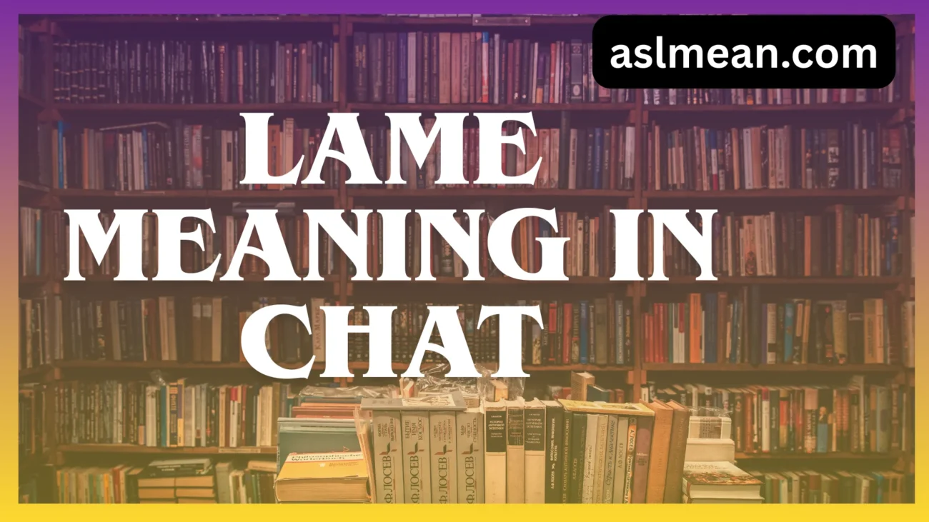 lame meaning in chat