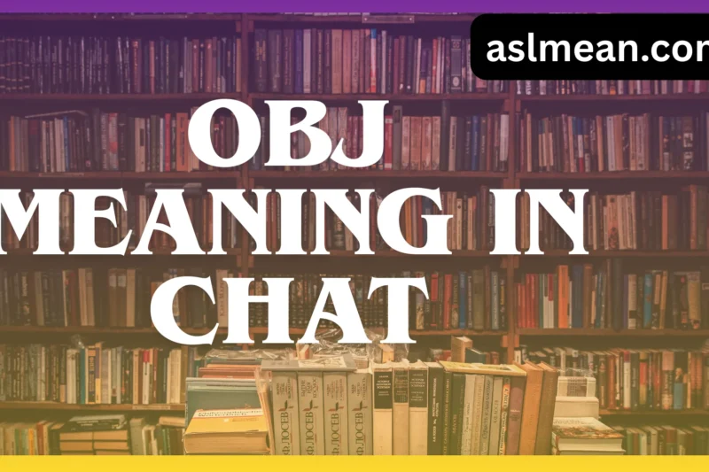 OBJ Meaning in Chat: Complete Guide for 2026 😍🔥