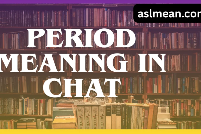 Period Meaning in Chat and Texting: Angry, Serious, or Normal?