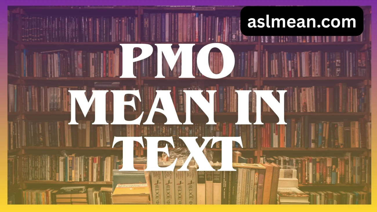 pmo mean in text