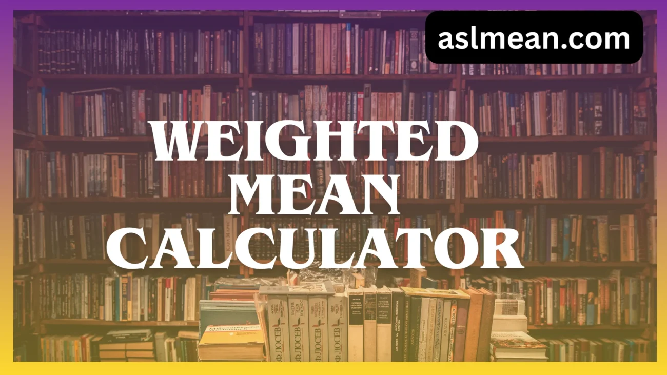 weighted mean calculator