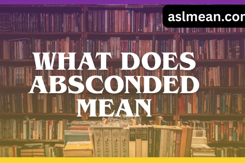 What Does Absconded Mean? A Complete, Simple, and Clear Explanation 📚