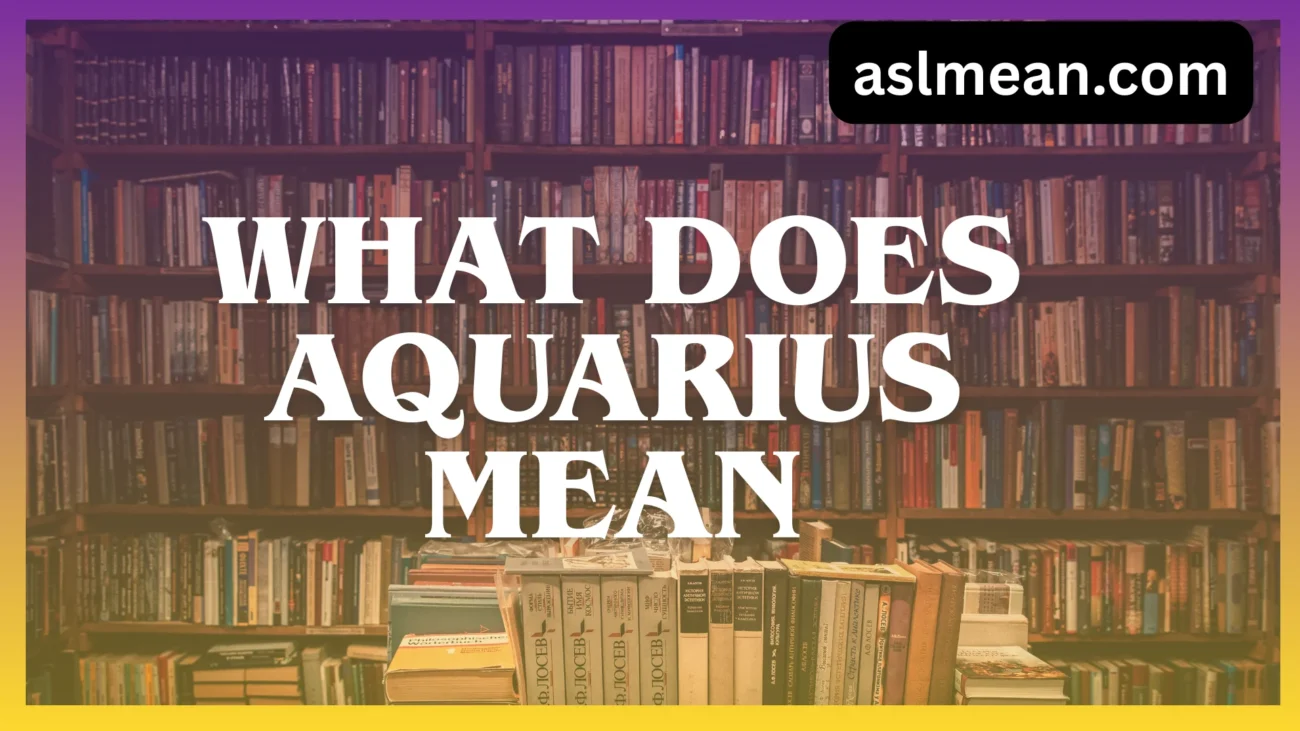 what does aquarius mean