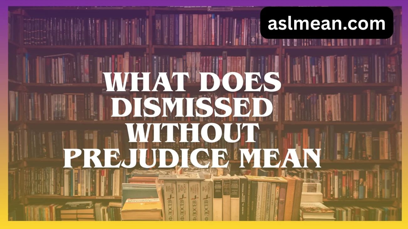 what does dismissed without prejudice mean