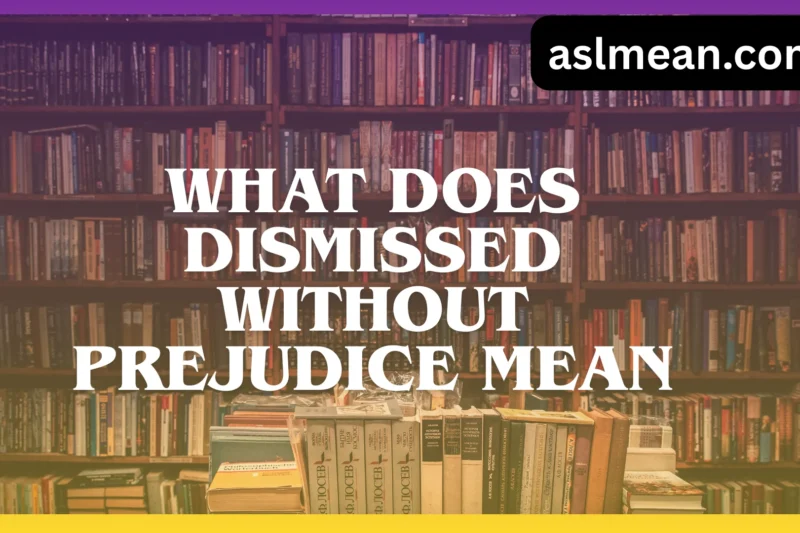 What Does Dismissed Without Prejudice Mean? A Clear, Real-Life Guide for Everyone