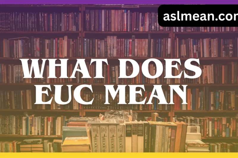 What Does EUC Mean? Definition, Origin, and How People Use It Today