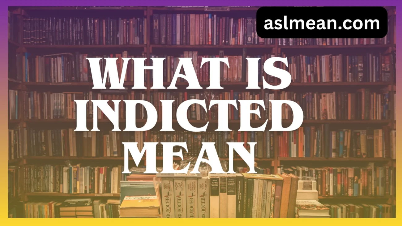 what is indicted mean