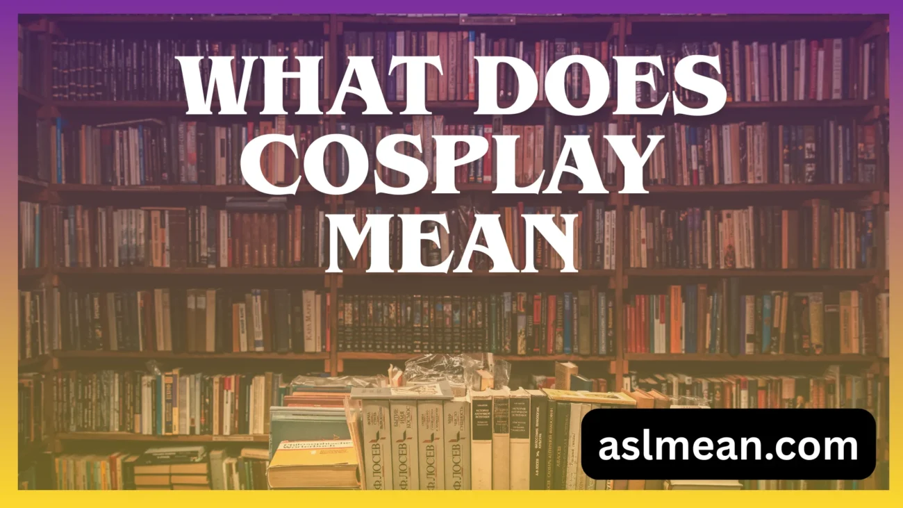 what does cosplay mean